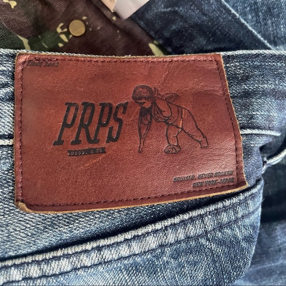 PRPS Demon Bruised Never Broken distressed blue men's Jeans Size 30 - Picture 6 of 9